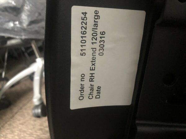 RH Extend 120 Large Orthopaedic Executive Chair In Black with HA arms - Image 8