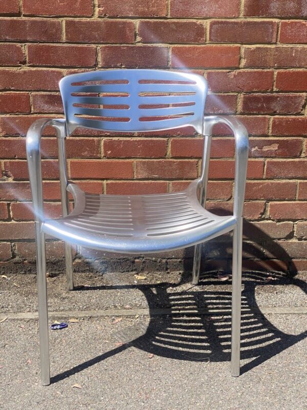 Jorge Pensi Toledo aluminium chair 1980s Quantity Available - Image 4