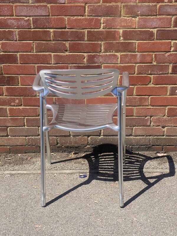 Jorge Pensi Toledo aluminium chair 1980s Quantity Available - Image 2
