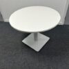 Used Haworth 1m white round table