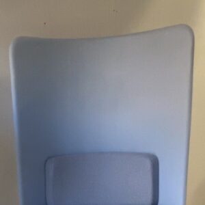 Boss Design Shuffle Hi Back Collaborative chair in ice blue with grey lumbar pad