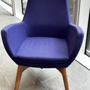 Connection Seating Mae Mid back chair in Divina Purple cloth