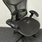 Herman Miller Mirra V1 in Anthracite with extendable Seat & Forward Tilt