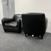 Used SCP Balzac Club Chairs in finest black leather