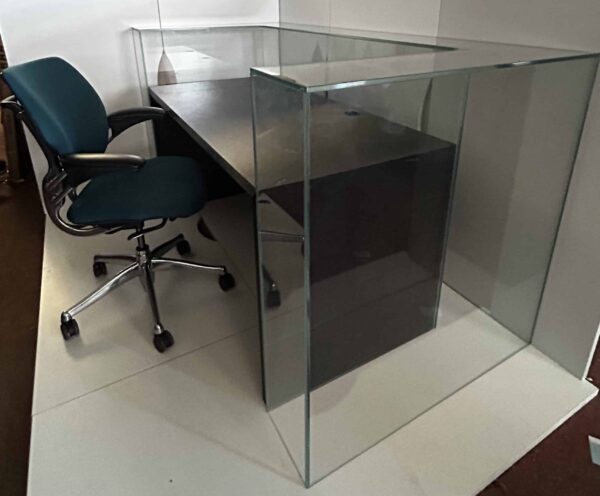 Glass Reception Desk - Glass Reception Counter