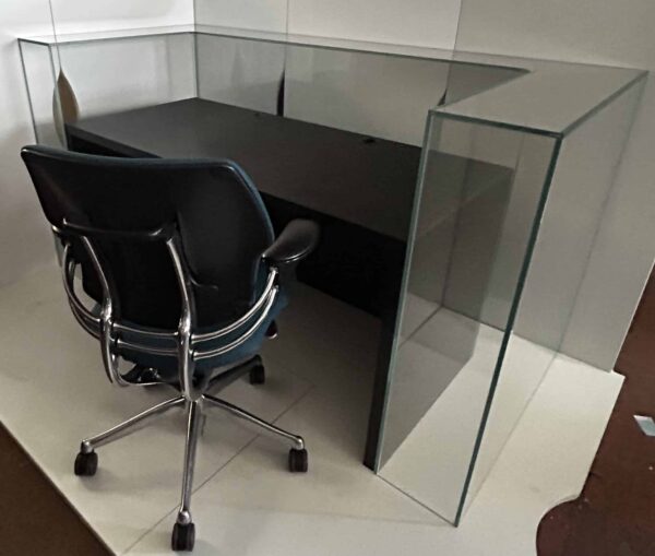Used Plate Glass Reception Counter