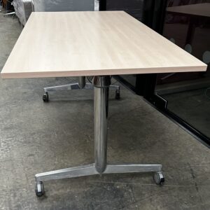 Steelcase Flip Top tables Maple Laminate