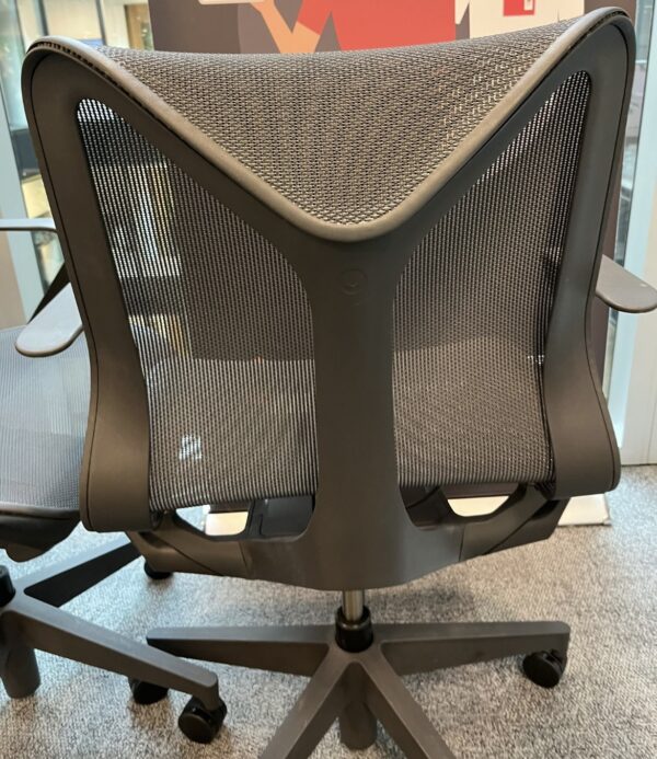 Herman Miller Cosm Low Back Task Chair Graphite Mesh on Graphite Frame - Image 4