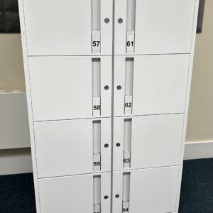White Personal Lockers
