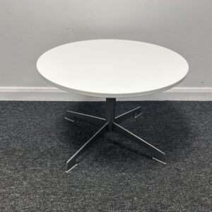 Connection Round Coffee Table 530mm diameter Top on Polished Aluminium 4 Leg Base