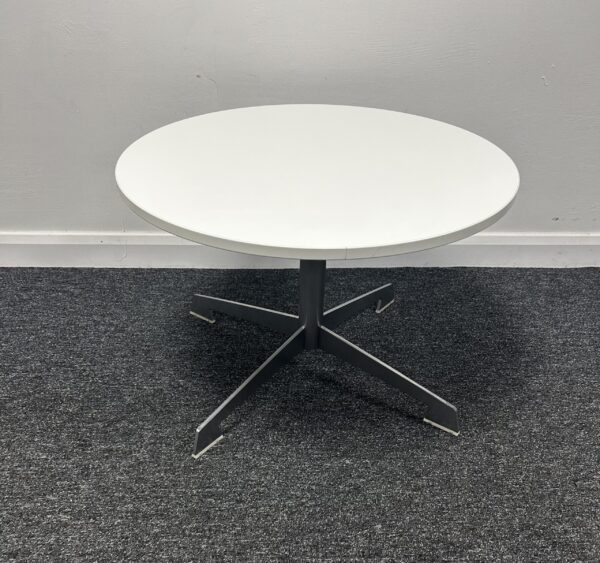 Connection Round Coffee Table 530mm diameter Top on Polished Aluminium 4 Leg Base - Image 2