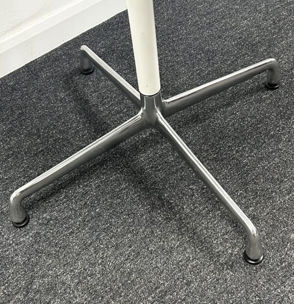 Charles Eames ET102 by Herman Miller Based White Laminate 800mm Square Meeting Table - Image 3