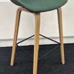 Hay AAS33 Hi Stool finished in Aquamarine Blue on Oak Frame