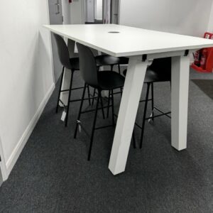 Poseur Table Steelcase 1.8M x 1.0M White on White
