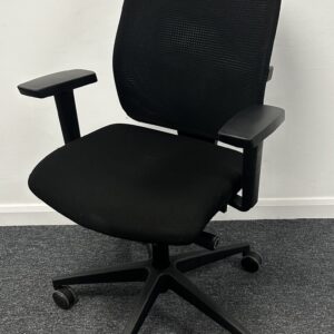 Interstuhl 2175 Black Duo Knit Mesh High Back Task Chair