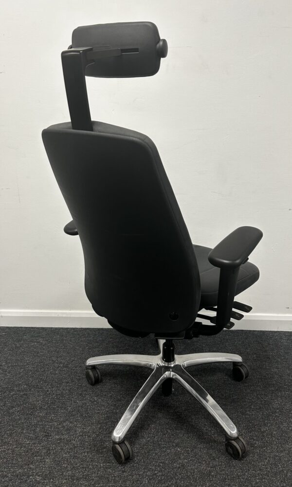 RH Logic 220 High Back Executive Task Chair with Arms and Headrest in Grey New Model - Image 6