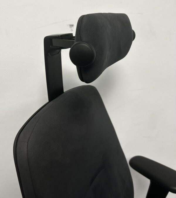 RH Logic 220 High Back Executive Task Chair with Arms and Headrest in Grey New Model - Image 7