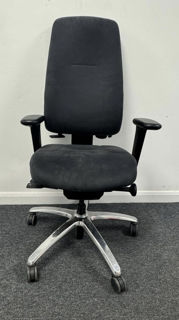 RH Logic 220 High Back Executive Task Chair with Arms in Grey New Model - Image 2
