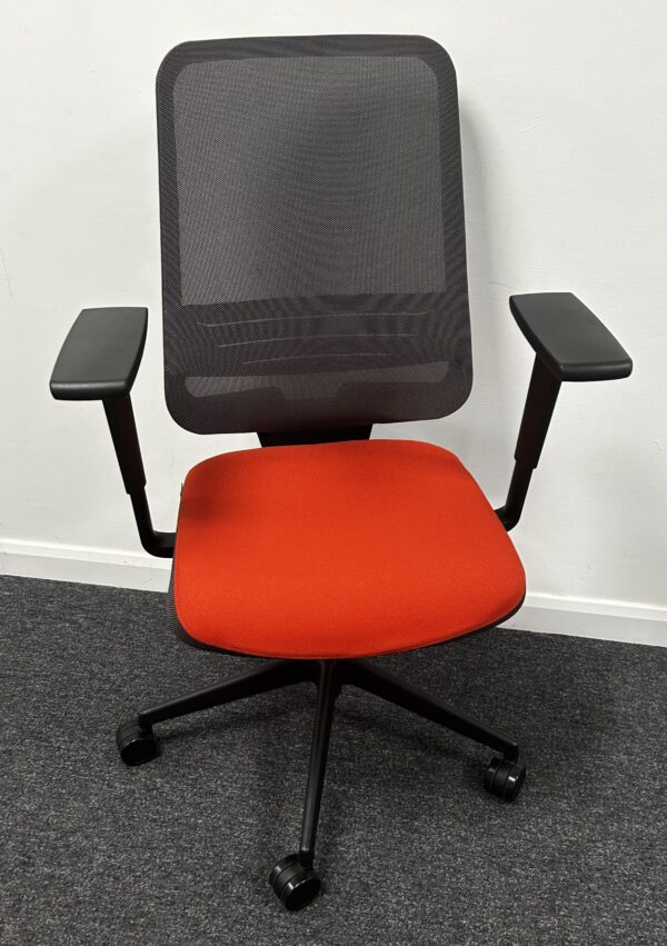 Forma 5 Dot Pro High back Task Chair with Adjustable Lumbar bar seat in Burnt Orange - Image 3