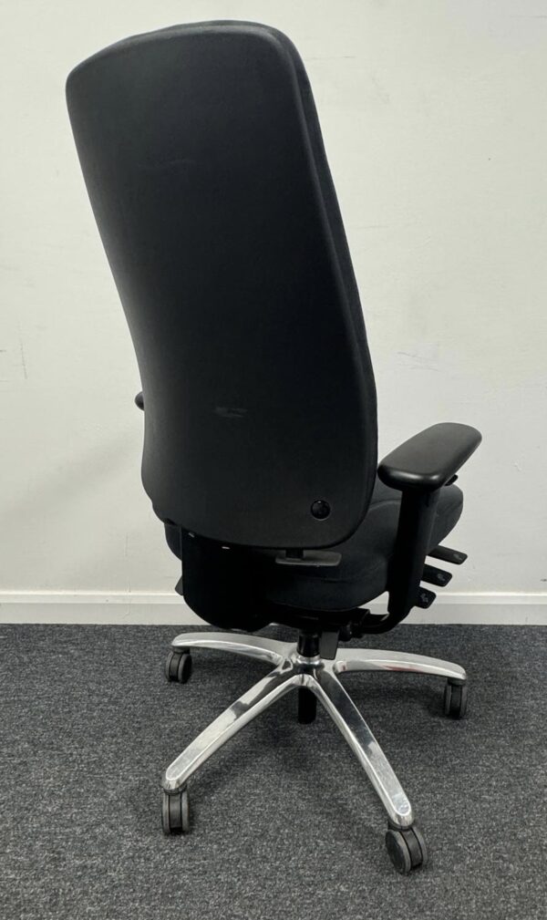 RH Logic 220 High Back Executive Task Chair with Arms and Headrest in Grey New Model - Image 5