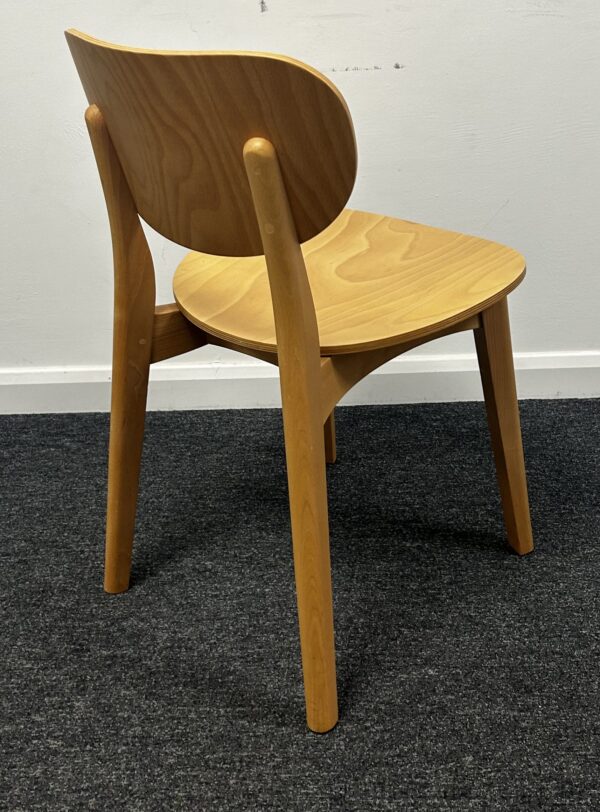Allermuir Jaicer JCR1 Natural Wood Beech Side Chair - Image 3