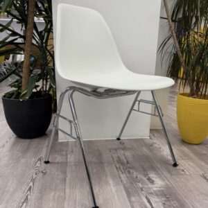 White Vitra Eames DSS Chairs