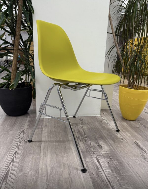 Vitra Eames DSS 729 chair Mustard on Chrome Wire Legs 2019 - Image 2
