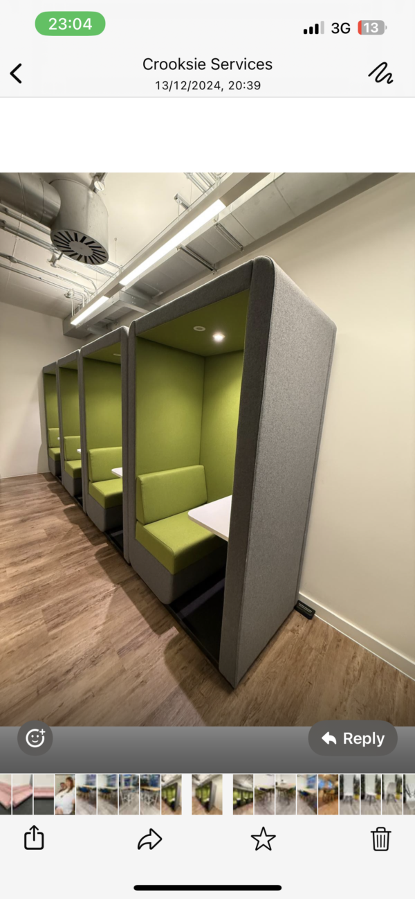 JDD BOB SINGLE PERSON ACOUSTIC OPEN WORK SPACE - Image 3