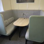 Orangebox Coze W03 Workbooth 4 person sofa