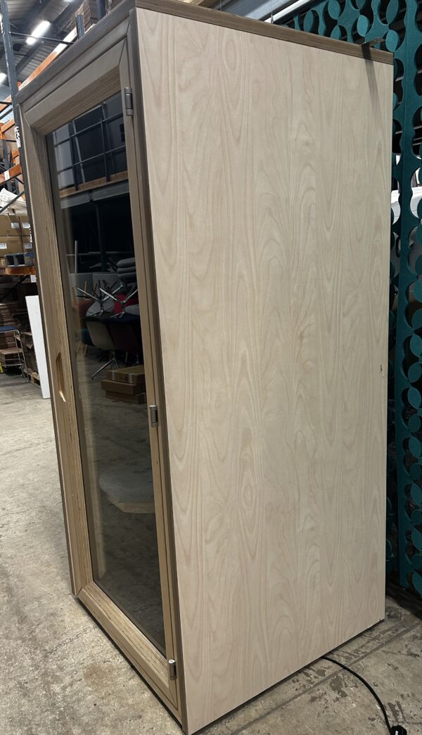 Spacestor Residence Work Phone Booth Birch laminate Shell with Birch Ply Wooden Door - Image 7