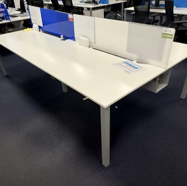 Bench Desks 1400 x 800 White Top - Image 5