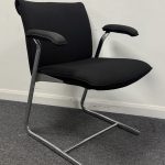 Boss Design Delphi stacking Chair Black Fabric