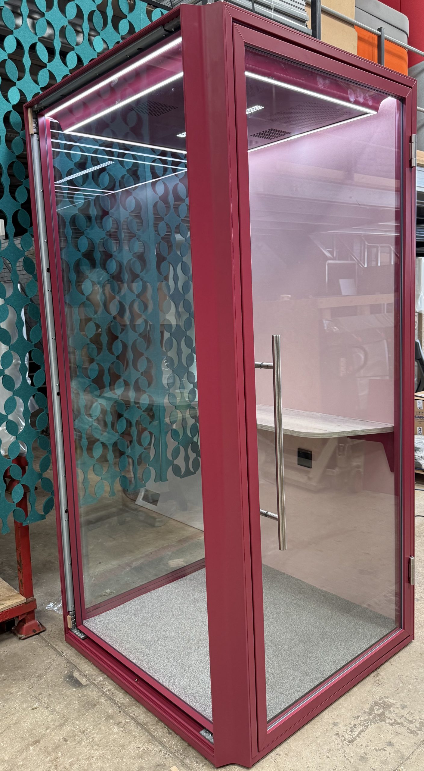 Red office phone box