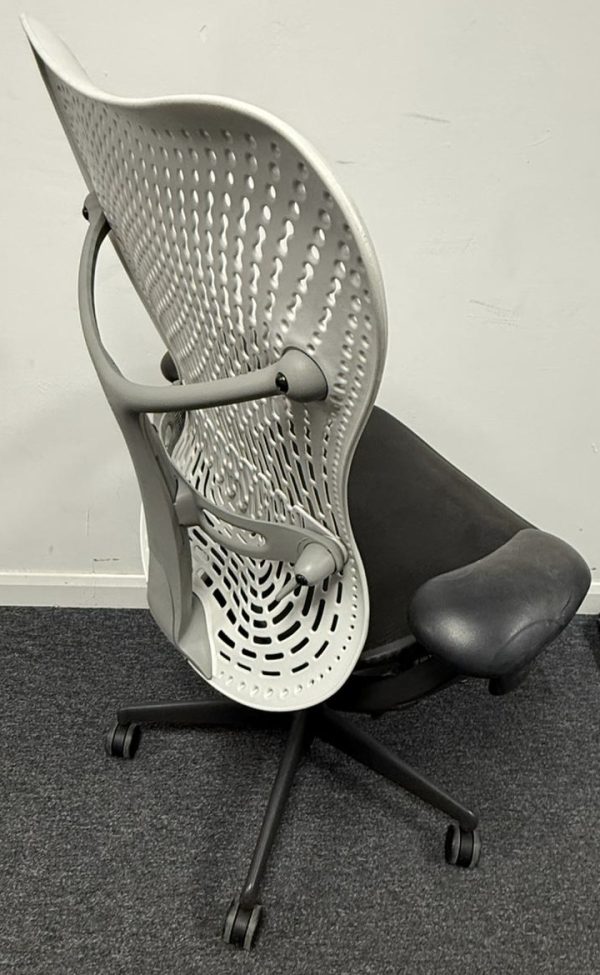 Used Herman Miller Mirra V1 Fog White Backrest