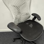 Herman Miller Mirra V1 Fog White Backrest on Anthracite Seat Full Spec
