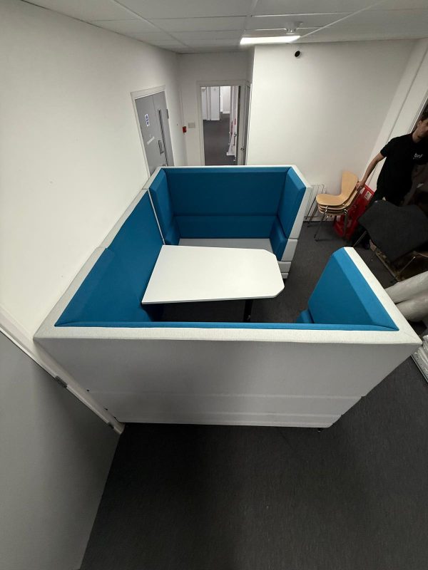 Used OCEE Design HenRay High Back Sofa Booth with Integral Table four person