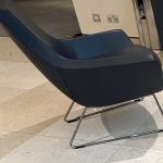Swedese Happy Easy Chair in Grey Leather