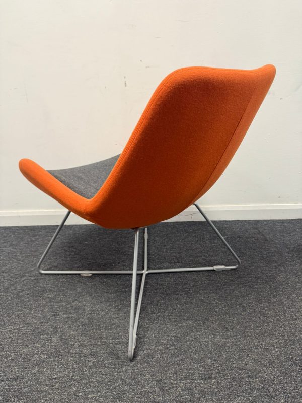 Pre Owned Orangebox Avi 01 Upholstered mid back chair on Wire Frame Base