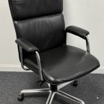 Boss Design Delphi Hi Back Executive Chair in Black Leather