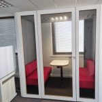 Mute Space L Meeting Acoustic Meeting Booth in White
