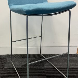 Connection Swoosh Bar Stool Blue