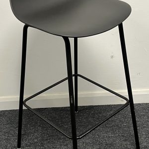 Allermuir Kin 502 Low Back PU Stool Off Black