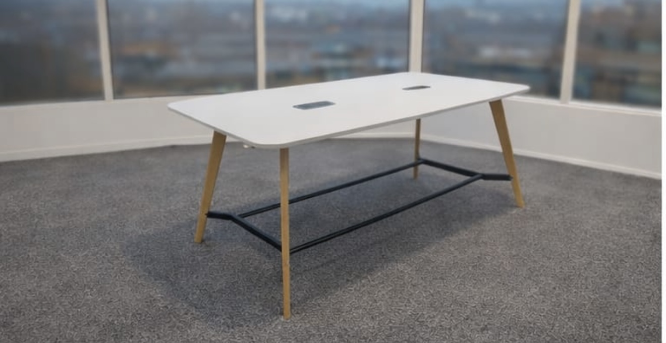 Orangebox Cubb High Table 2.4m x 1.0m white
