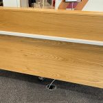 Knightsbridge Reception Desk ice Grey over Oak