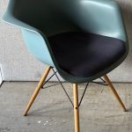Vitra Eames DAW Chair Lagoon Blue Shell with Navy Seat