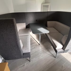 Boss Design Entente ENT/2 4 Person Acoustic Privacy Booth Anthracite