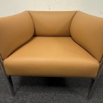 Wilkhahn Asienta 861/6 Armchairs in a Premium Soft Peach Leather