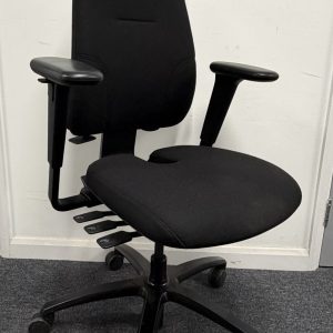 RH Logic 200 Medium Back Executive Task Chair with Headrest coccyx Seat and Arms