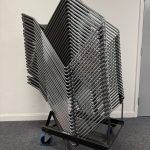 Kimball Mesh Stacking Chairs in Black