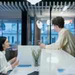 Professional office reception area